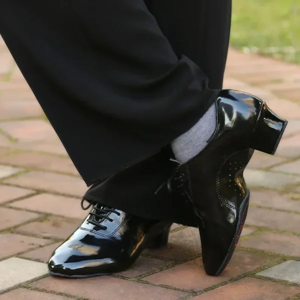 sell well Men New Men's Latin Dance Shoes Modern Dance Hall Tango Children's Men's National Standard Dance Shoes 34-45 Yards